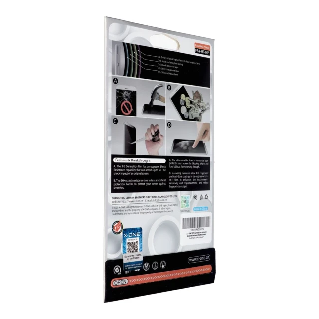 Защитная пленка X-One Extreme Shock Eliminator 4th gen для iPhone 15 Pro Max (5903396216176)