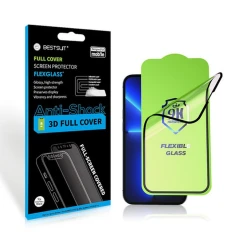 Защитное стекло Bestsuit Flexible 5D Full Glue для iPhone 15 Pro Max Black (5903396218774)