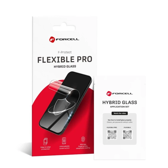 Защитное стекло Forcell Flexible 5D для iPhone 15 Pro Max Black (5903396218859)