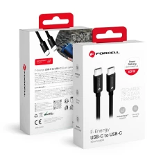 Кабель USB-C to USB-C Forcell F-Energy QC4.0 PD 3A 60W 0.5 m Black (5903396219634)