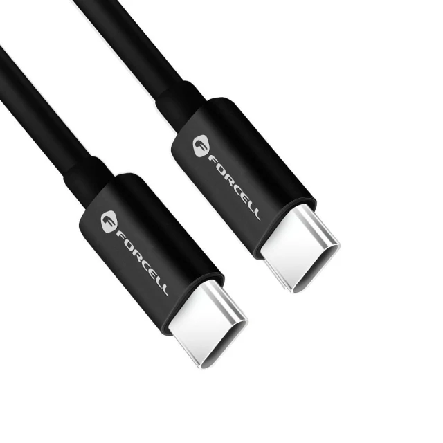 Кабель Forcell F-Energy USB-C to USB-C QC4.0 PD 3A 60W 1.5m Black (5903396219658)