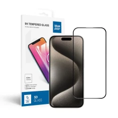 Защитное стекло Blue Star 5D Full Glue для iPhone 15 Pro Black (5903396221989)