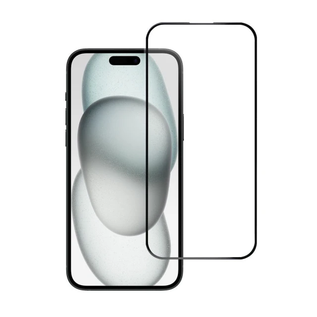 Захисне скло Blue Star 5D Full Glue для iPhone 16 Plus | 15 Plus Black (5903396222030)
