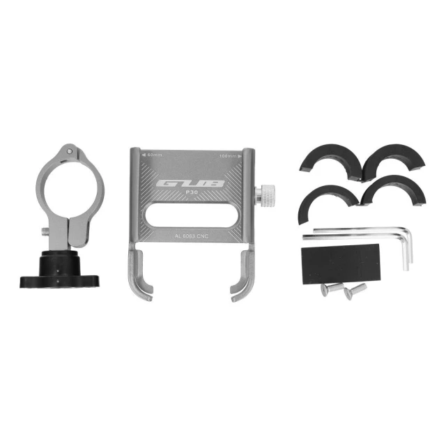 Велотримач GUB P30 Aluminium Silver (5903396222771)