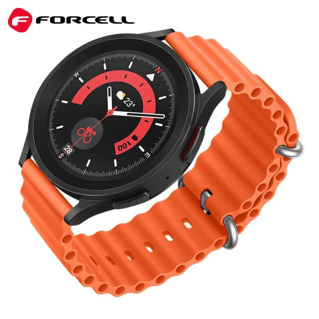 Ремінець Forcell F-Design FS01 для Samsung Galaxy Watch 22 mm Orange (5903396223082)