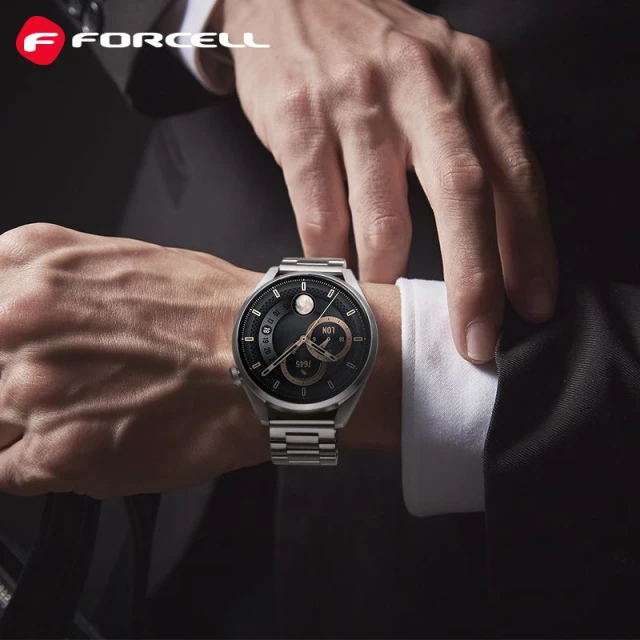 Ремінець Forcell F-Design FS06 для Samsung Galaxy Watch 20 mm Silver (5903396223235)