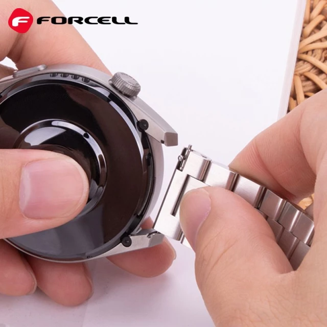 Ремінець Forcell F-Design FS06 для Samsung Galaxy Watch 22 mm Silver (5903396223242)