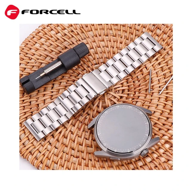 Ремінець Forcell F-Design FS06 для Samsung Galaxy Watch 22 mm Silver (5903396223242)