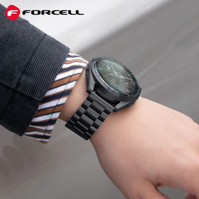 Ремінець Forcell F-Design FS06 для Samsung Galaxy Watch 22 mm Black (5903396223259)