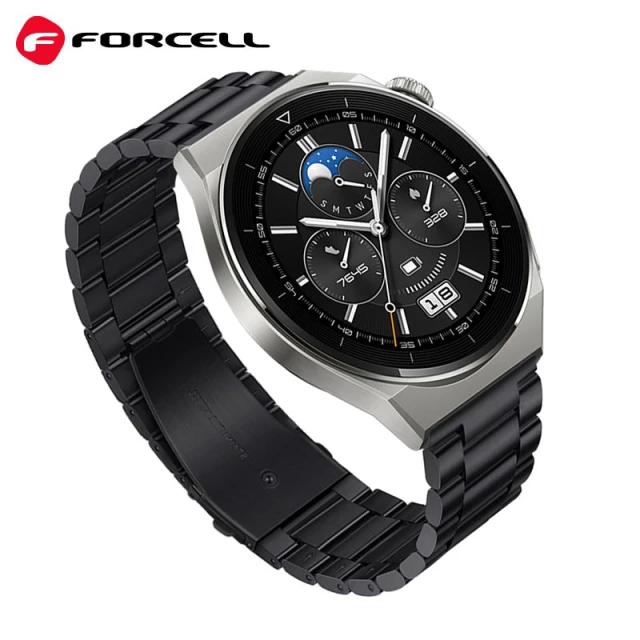Ремінець Forcell F-Design FS06 для Samsung Galaxy Watch 22 mm Black (5903396223259)