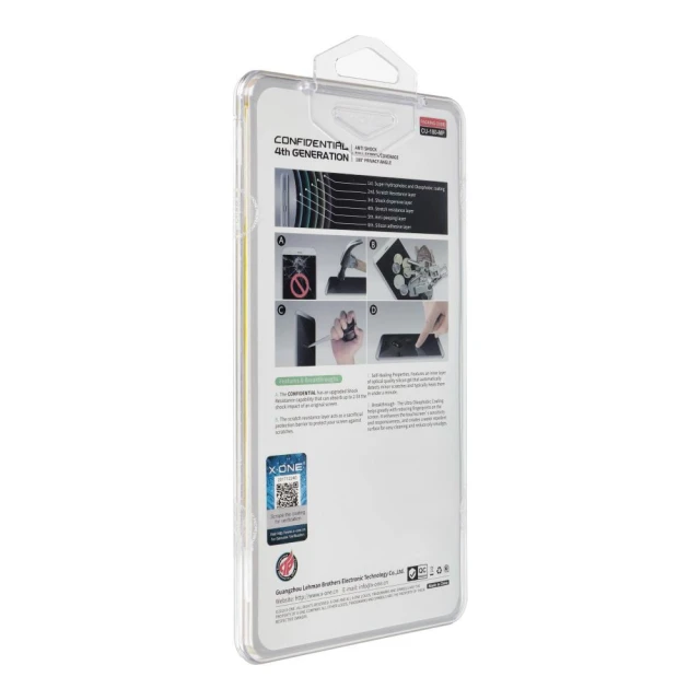 Захисна плівка X-One Extreme Shock Eliminator 4th Gen Privacy для iPhone 15 Plus (5903396230431)
