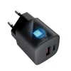 Мережевий зарядний пристрій Forcell F-Energy GaN USB C + USB A QC4.0 PD 3A 33W Grey (5903396231438)