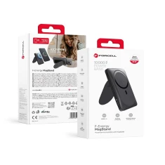 Powerbank Forcell F-Energy MagStand F10K2 QC3.0 PD 20W 10000 mAh Black (5903396234538)