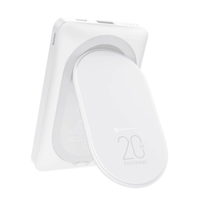 Павербанк Forcell F-Energy MagStand F10K2 White (5903396234545)