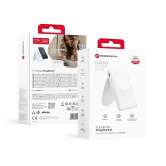 Павербанк Forcell F-Energy MagStand F10K2 White (5903396234545)