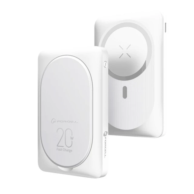 Павербанк Forcell F-Energy MagStand F10K2 White (5903396234545)