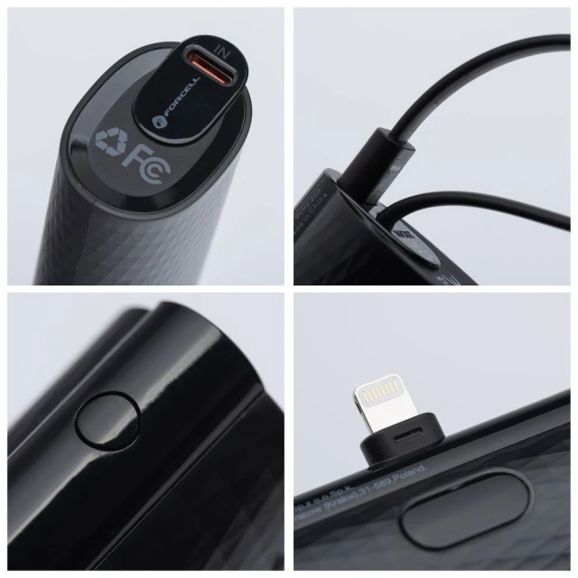 Павербанк Forcell F-Energy Power Plug F5K3 Black (5903396236600)