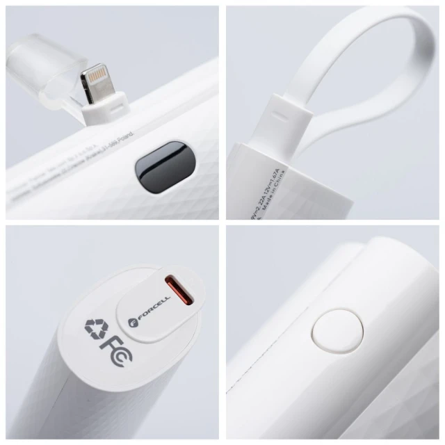 Павербанк Forcell F-Energy Power Plug F5K3 White (5903396236617)