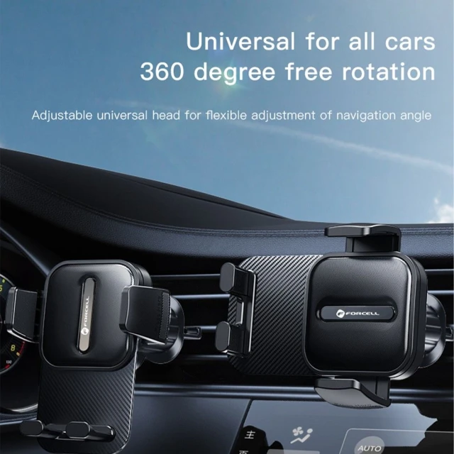 Автодержатель Forcell F-Grip Guardian AV Black (5903396236785)