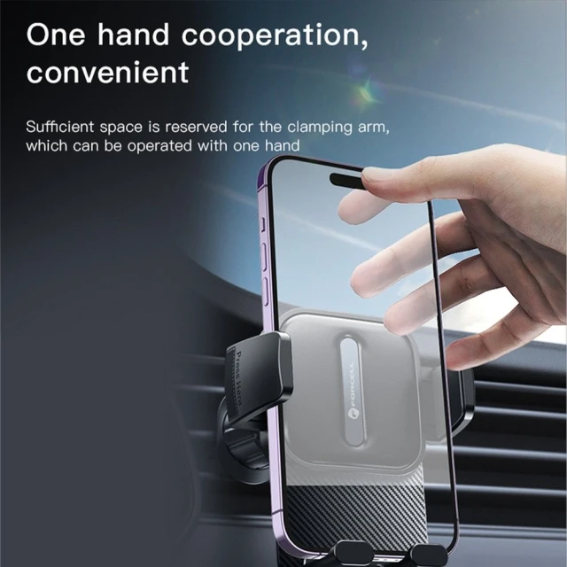 Автодержатель Forcell F-Grip Guardian AV Black (5903396236785)