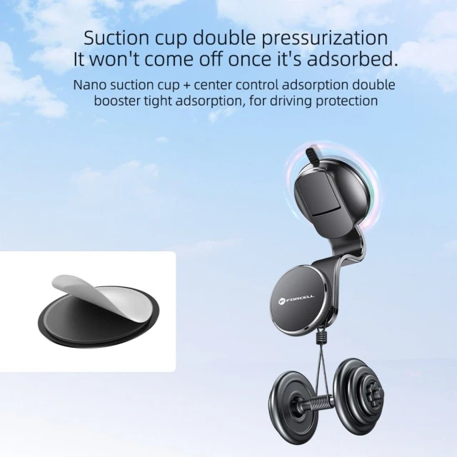 Автотримач Forcell F-Grip MagFlex Black (5903396236853)