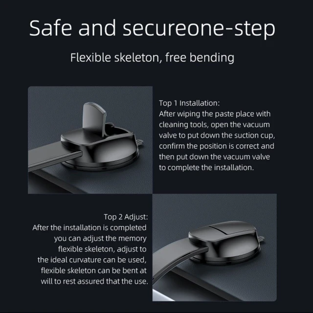 Автотримач Forcell F-Grip MagFlex Black (5903396236853)