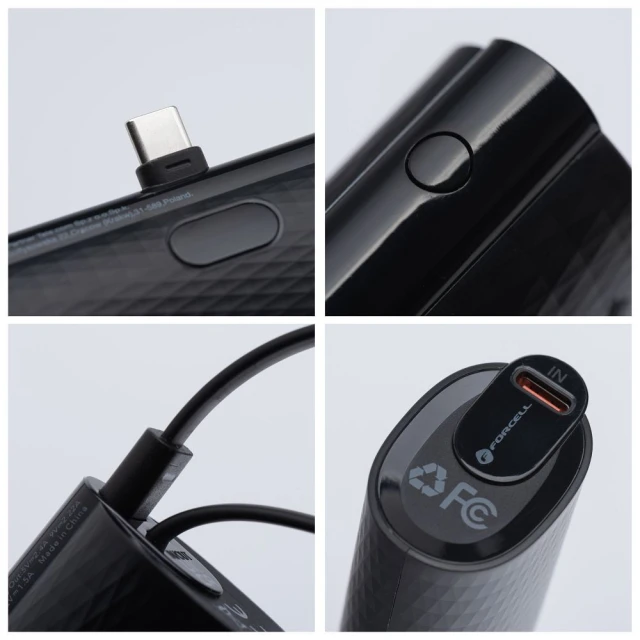 Павербанк Forcell F-Energy Power Plug F5K3 Black (5903396241093)