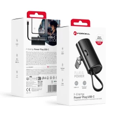 Павербанк Forcell F-Energy Power Plug F5K3 Black (5903396241093)