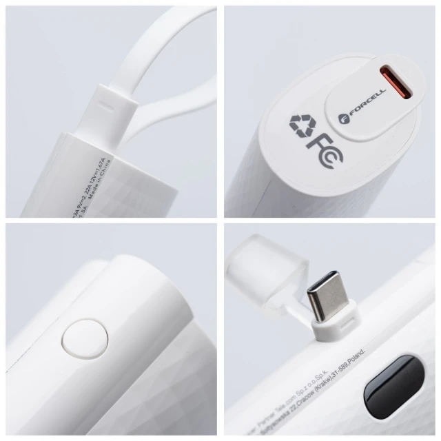 Павербанк Forcell F-Energy Power Plug F5K3 White (5903396241109)