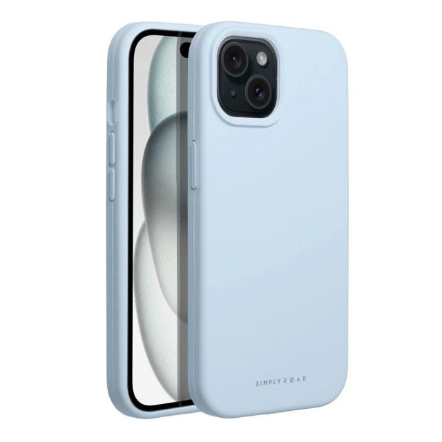 Чохол Roar Cloud Skin силіконовий для iPhone 15 Light Blue (5903396249730)