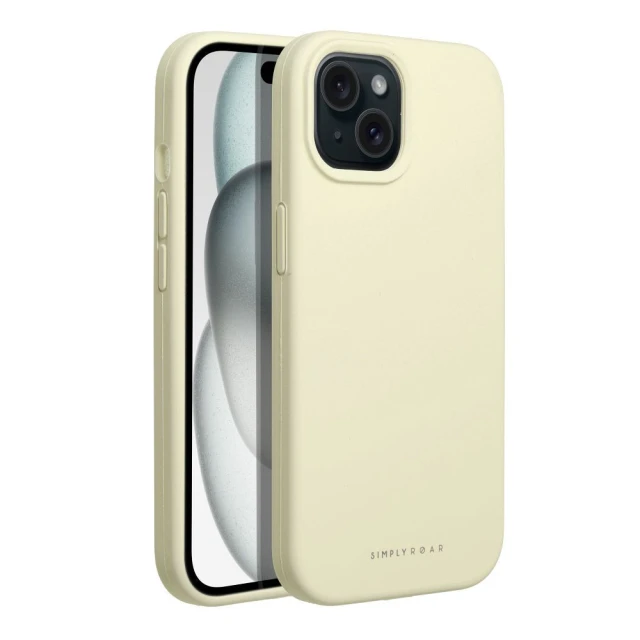 Чохол Roar Cloud Skin силіконовий для iPhone 15 Light Yellow (5903396249815)