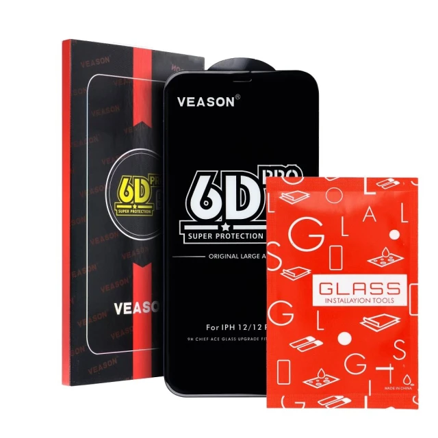 Захисне скло Veason Pro Glass для iPhone 15 Pro Black (5903396249969)