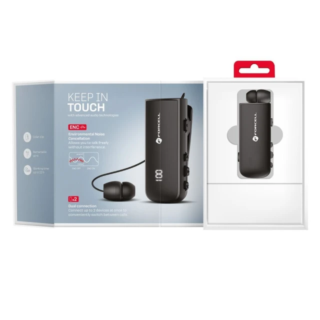 Навушник Bluetooth Forcell F-Audio Drive EarBud Black (5903396265891)