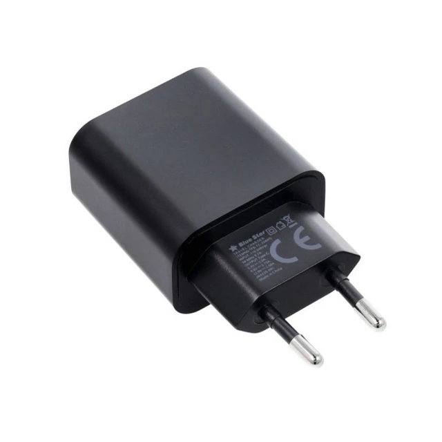 Зарядное устройство Blue Star USB-C QC3.0 PD 20W с кабелем USB-C Black (5903396267109)