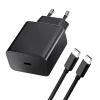 Зарядное устройство Blue Star USB-C QC3.0 PD 20W с кабелем USB-C Black (5903396267109)