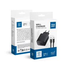 Мережевий зарядний пристрій Blue Star USB-C QC4.0 PD 25 Вт + кабель USB-C Black (5903396267123)