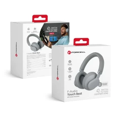 Наушники беспроводные накладные Forcell F-Audio Touch Beat ANC Grey (5903396271496)