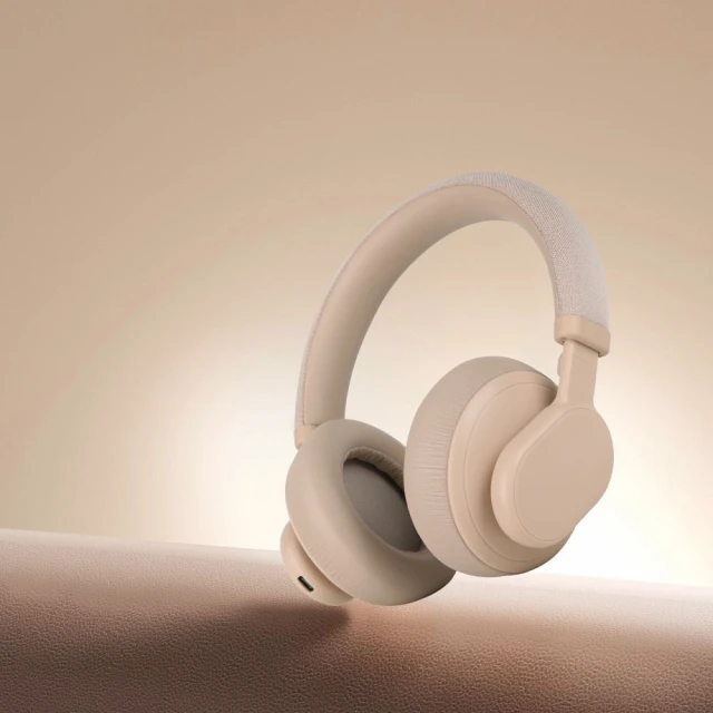 Навушники бездротові накладні Forcell F-Audio Touch Beat ANC Beige (5903396271502)
