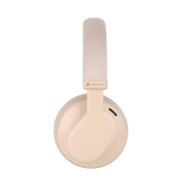 Навушники бездротові накладні Forcell F-Audio Touch Beat ANC Beige (5903396271502)