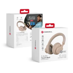 Наушники беспроводные накладные Forcell F-Audio Touch Beat ANC Beige (5903396271502)