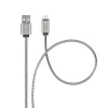Кабель Forcell F-Energy Metal USB-A to Lightning 2.4A 12W 1m Silver (5903396274497)