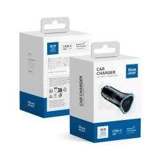 Автомобільний зарядний пристрій Blue Star USB C QC3.0 PD AFC 3A 20W Black (5903396275760)