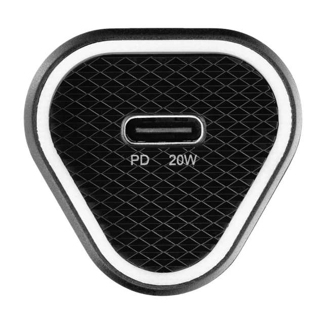 Автомобільний зарядний пристрій Blue Star USB C QC3.0 PD AFC 3A 20W Black (5903396275760)