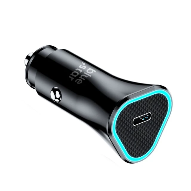Автомобільний зарядний пристрій Blue Star USB C QC3.0 PD AFC 3A 20W Black (5903396275760)