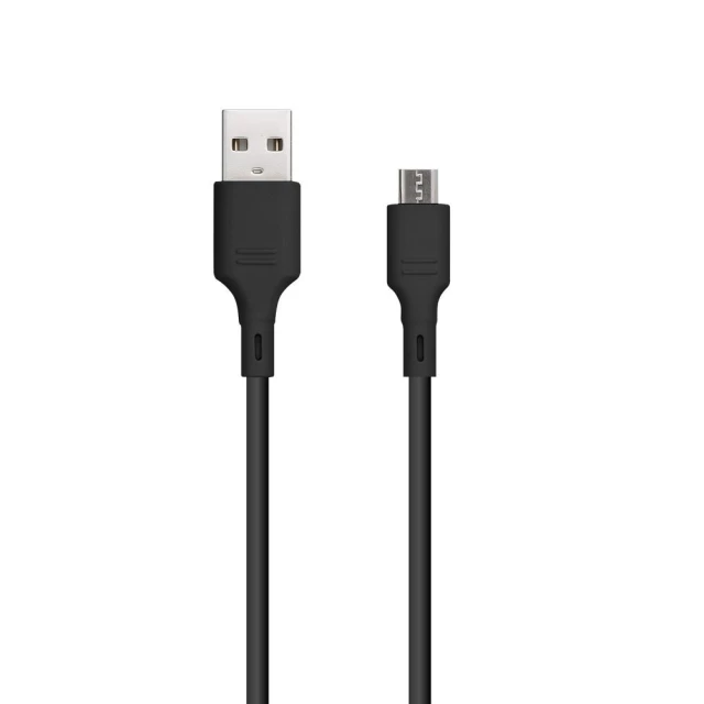 Кабель Blue Star USB A to Micro USB 2A 1m Black (5903396281617)