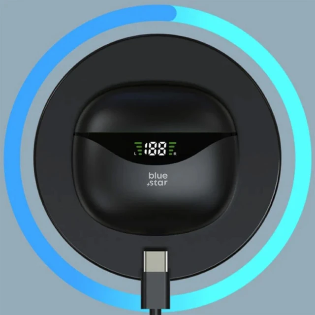 Бездротові навушники Blue Star T60 TWS Black (5903396281693)