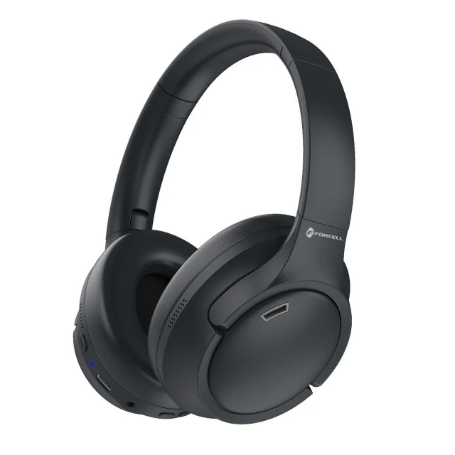 Навушники Forcell F-Audio Vibe ANC + ENC + TUYA APP Black (5903396285578)
