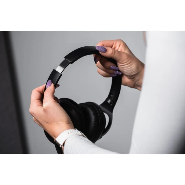 Навушники Forcell F-Audio Vibe ANC + ENC + TUYA APP Black (5903396285578)