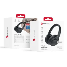 Наушники Forcell F-Audio Vibe ANC + ENC + TUYA APP Black (5903396285578)