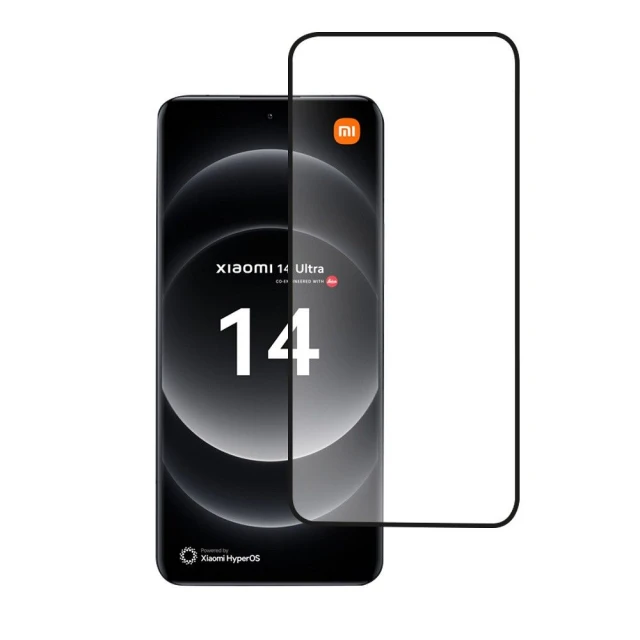 Захисне скло Blue Star 5D для Xiaomi 14 Ultra Black (5903396285936)